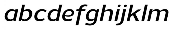 Uniman DemiBold Italic Font LOWERCASE