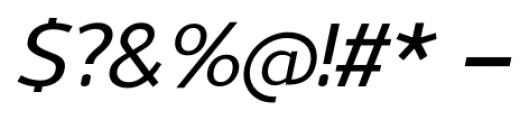 Uniman Medium Italic Font OTHER CHARS