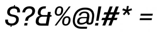 Uninsta Medium Italic Font OTHER CHARS