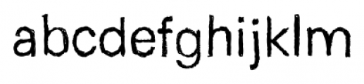 Unisketch Light Font LOWERCASE