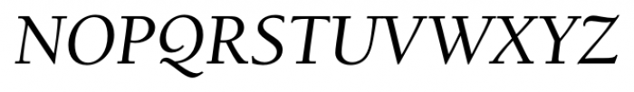 University Oldstyle Medium Italic Font UPPERCASE