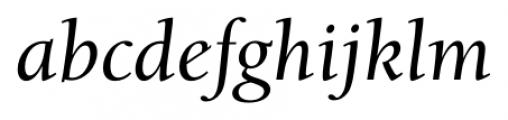 University Oldstyle Medium Italic Font LOWERCASE