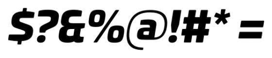 Univia Pro Black Italic Font OTHER CHARS