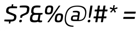 Univia Pro Italic Font OTHER CHARS