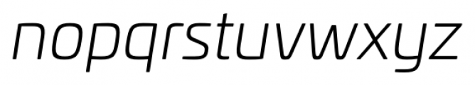 Univia Pro Light Italic Font LOWERCASE