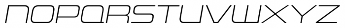 Uniwars ExtraLight Italic Font UPPERCASE