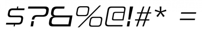 Uniwars Light Italic Font OTHER CHARS