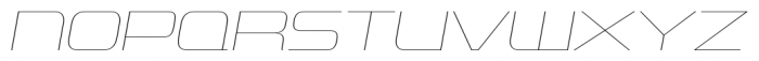 Uniwars UltraLight Italic Font UPPERCASE