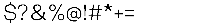 UNCMMN Plygrnd Light Font OTHER CHARS