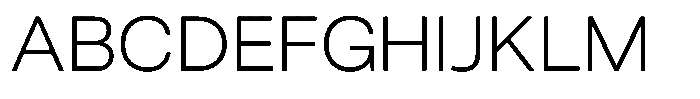 UNCMMN Plygrnd Light Font UPPERCASE