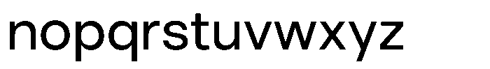 UNCMMN Plygrnd Medium Font LOWERCASE