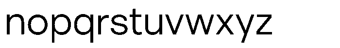 UNCMMN Plygrnd Regular Font LOWERCASE