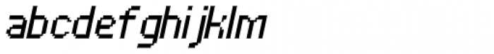 UNDA Bitmap Fine Italic Regular Font LOWERCASE