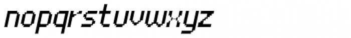 UNDA Bitmap Fine Italic Font LOWERCASE