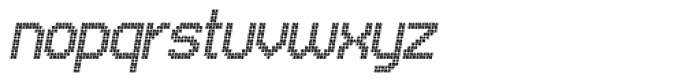 UNDA Square Fine Italic Font LOWERCASE