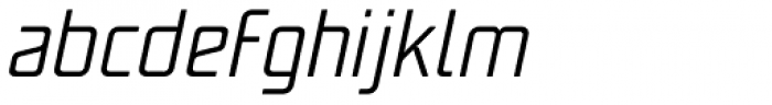 UNicod Sans Light Italic Font LOWERCASE