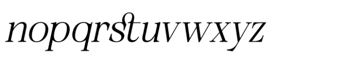 Unclare Semibold Italic Font LOWERCASE