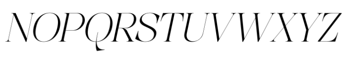 Unclare Thin Italic Font UPPERCASE