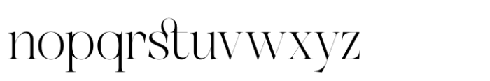 Unclare Thin Font LOWERCASE