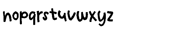 Uncle Busy Bold Regular Font LOWERCASE