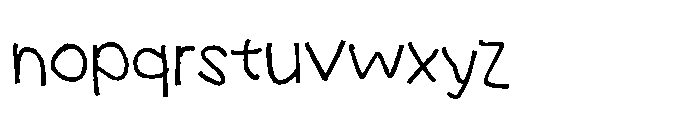 Uncle Busy Regular Font LOWERCASE