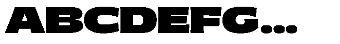 Uncmmn Genio Black Font UPPERCASE