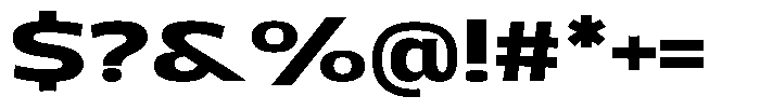 Uncmmn Genio Bold Font OTHER CHARS