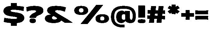 Uncmmn Genio Extra Bold Font OTHER CHARS