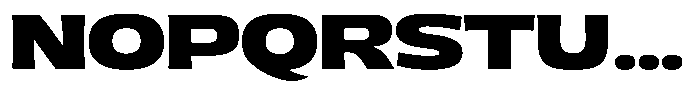 Uncmmn Genio Extra Bold Font UPPERCASE