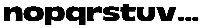 Uncmmn Genio Extra Bold Font LOWERCASE
