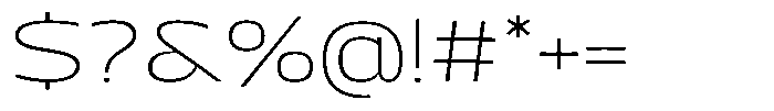 Uncmmn Genio Light Font OTHER CHARS