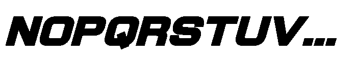 Under Mind Sans Bold Italic Font UPPERCASE