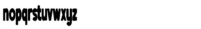 Under Trained Bold Font LOWERCASE