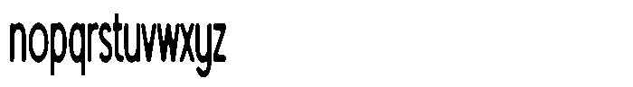 Under Trained Regular Font LOWERCASE