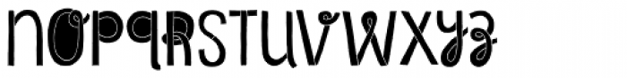 Undersong Filled Font LOWERCASE