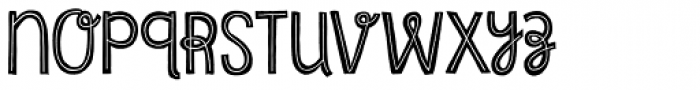 Undersong Inline Font LOWERCASE