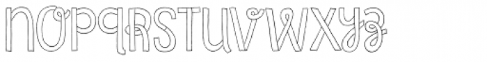 Undersong Font LOWERCASE