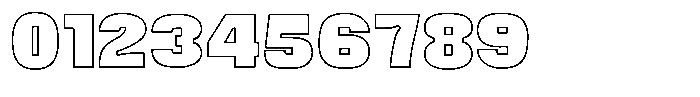 Uneko Bold Outline Font OTHER CHARS