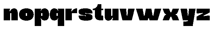 Uneko Bold Regular Font LOWERCASE
