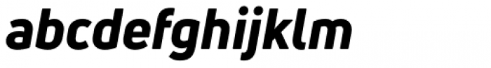 Uni Neue Heavy Italic Font LOWERCASE