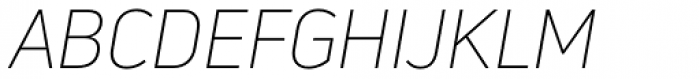 Uni Neue Light Italic Font UPPERCASE