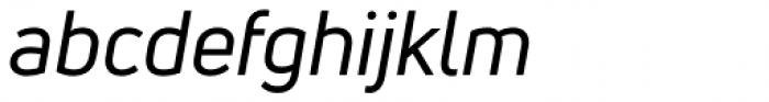 Uni Neue Regular Italic Font LOWERCASE