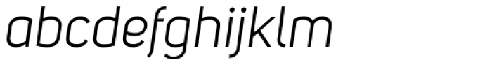 Uni Sans Book Italic Font LOWERCASE