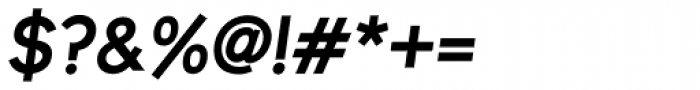 Uni Sans SemiBold Italic Font OTHER CHARS
