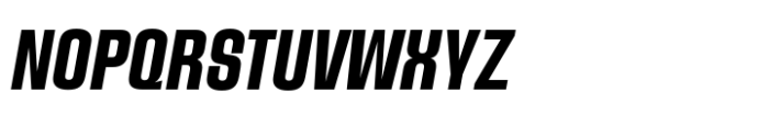 Unicaster Bold Slanted Font UPPERCASE