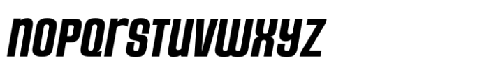 Unicaster Bold Slanted Font LOWERCASE