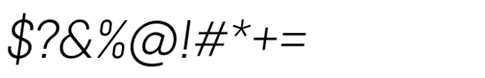 Unigeo 32 Light Italic Font OTHER CHARS