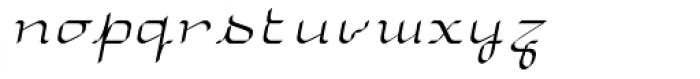 Uniglow Fifty Cursive Font LOWERCASE