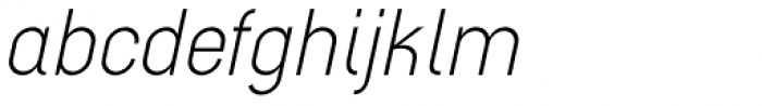 Unigram Book Italic Font LOWERCASE