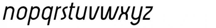 Unigram Italic Font LOWERCASE